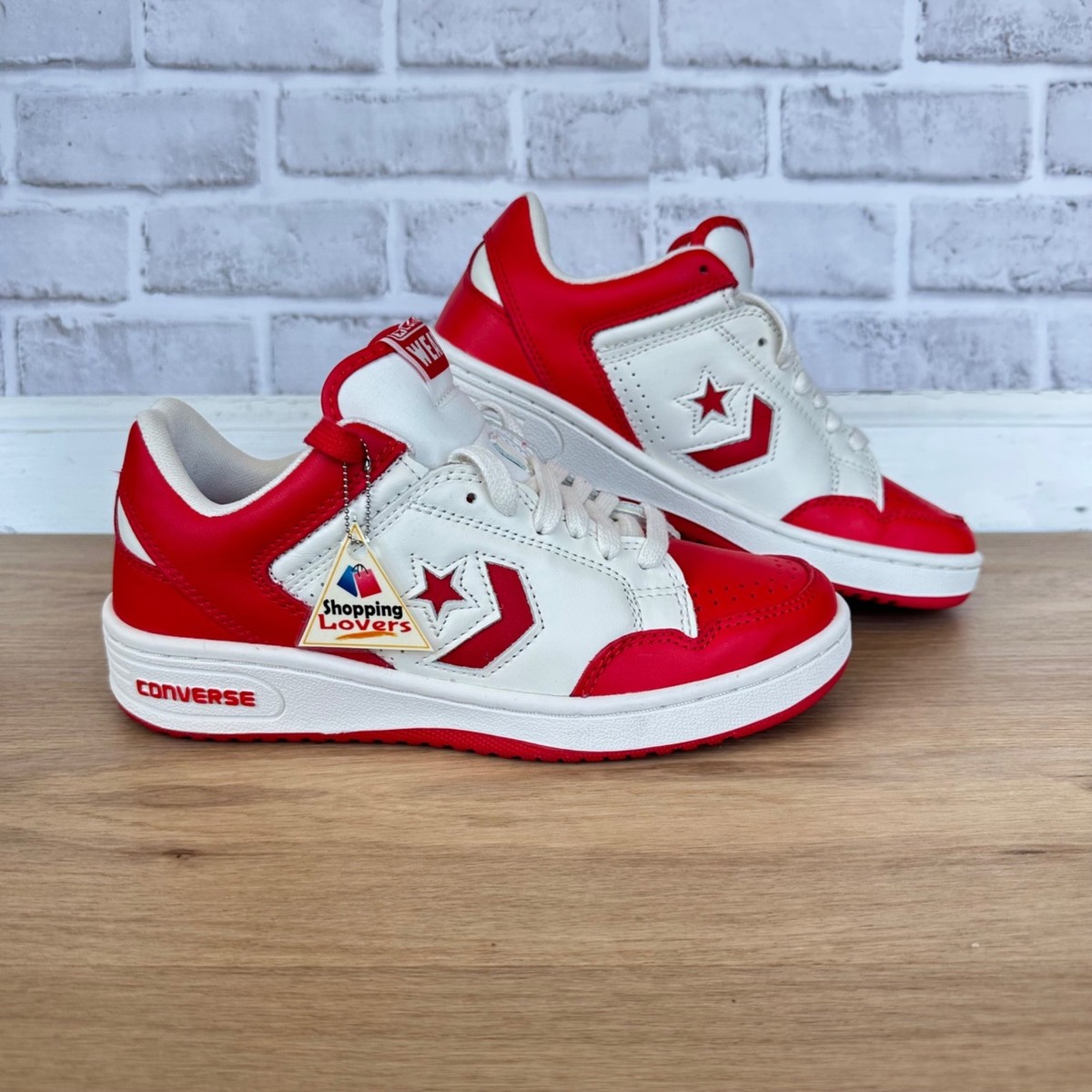 Converse Weapon Ox Low Red Bird Magic Erving [A10598C] Sneakers Shoes Men’s 11 Converse Weapon Low Red White 8.5 Men Shoes Bird Magic  main image 3