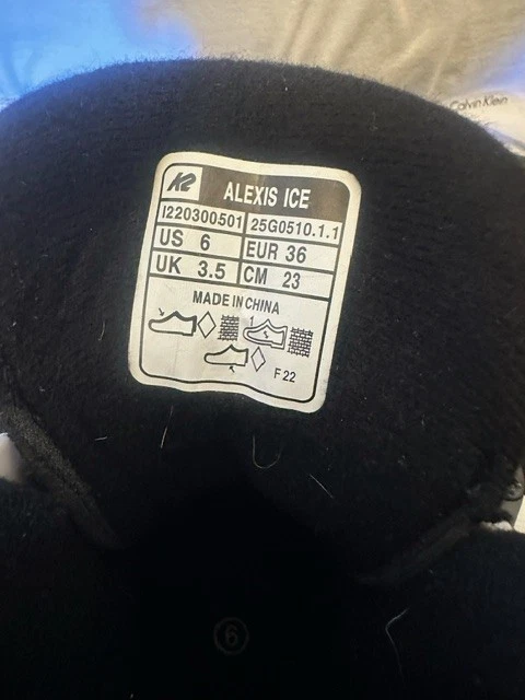 K2 Alexis льда женщин коньки размер 6 новый тот же день доставки!! - Изображение 2 из 4
