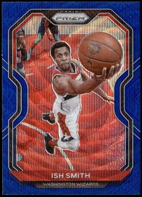 2020-21 Panini Prizm #37 Ish Smith Blue Wave Prizms E1