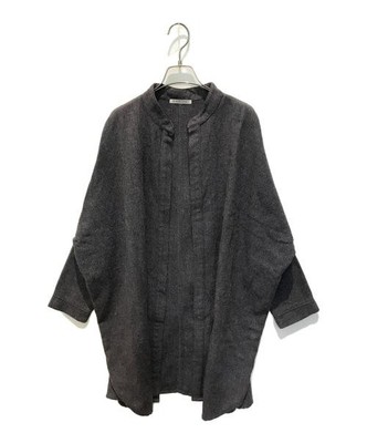 BLACK CRANE                    Cotton Blend Haori Robe gray