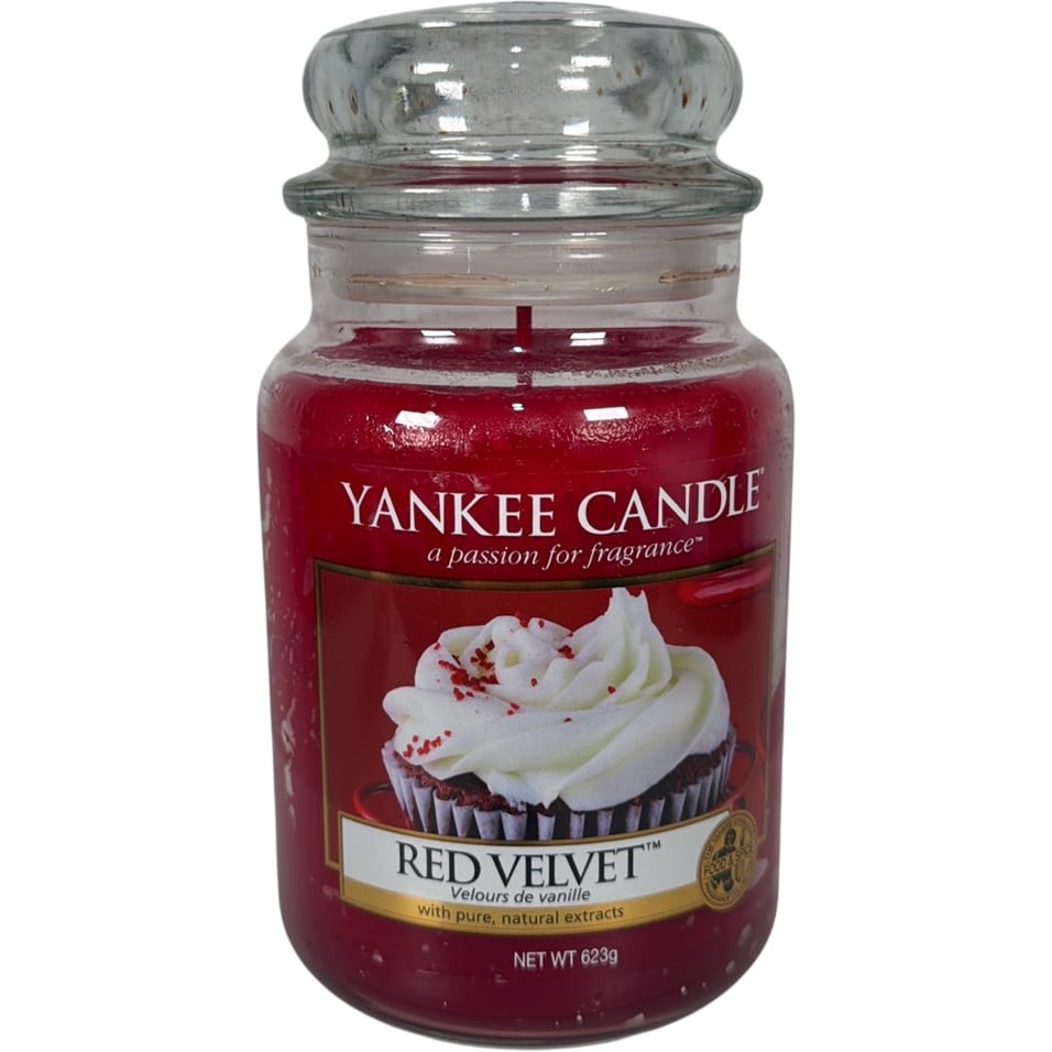 Yankee Candle Red Velvet Scented Jar Candle Large 623g RARE Retired