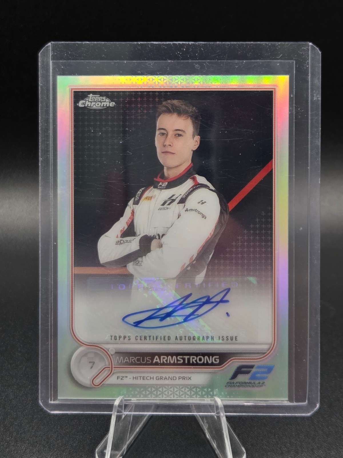 2022 Topps Chrome Formula 1 F1 Marcus Armstrong Auto Autograph #CAC-MA