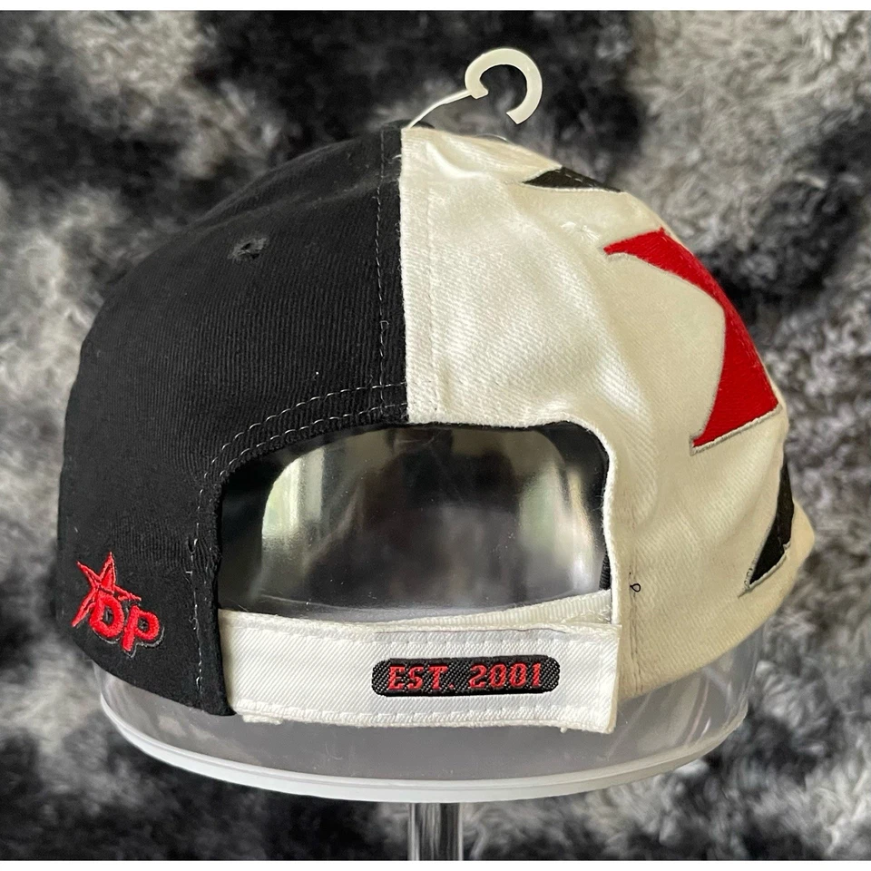 Винтажная 2001 XFL Drew Pearson большой логотип раздельный дизайн двухцветный ремень назад шляпа - Изображение 2 из 3