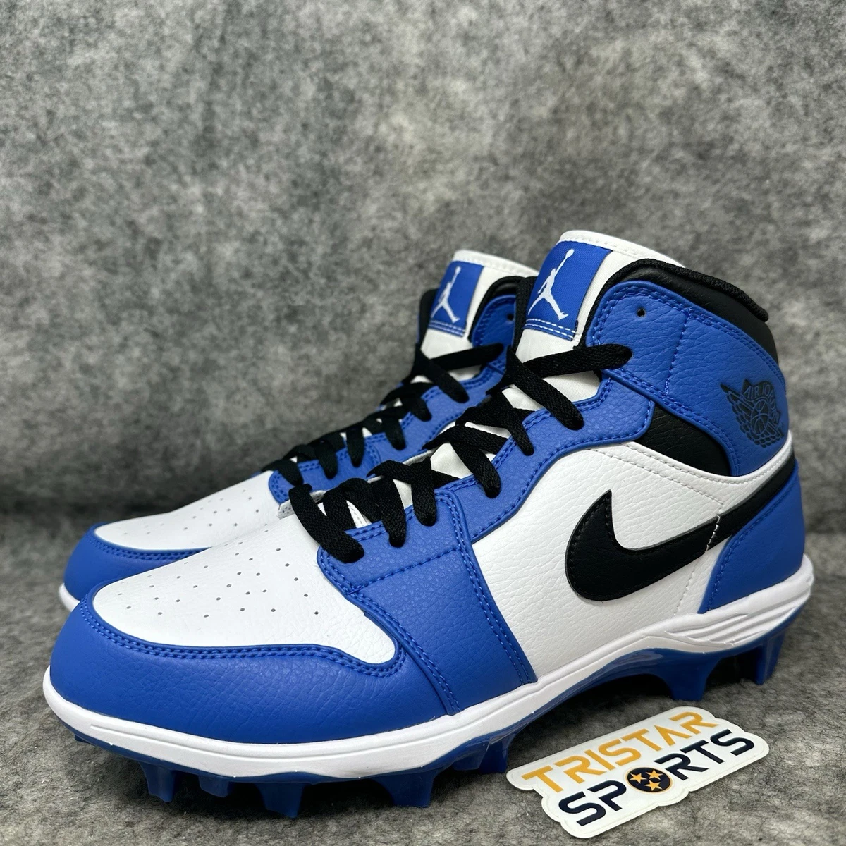 Jordan 1 TD Cleat Mid White Black Royal for Sale | Authenticity