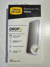 OtterBox Premium Pro Glass Privacy Screen Protector for Apple iPhone 15 NIB