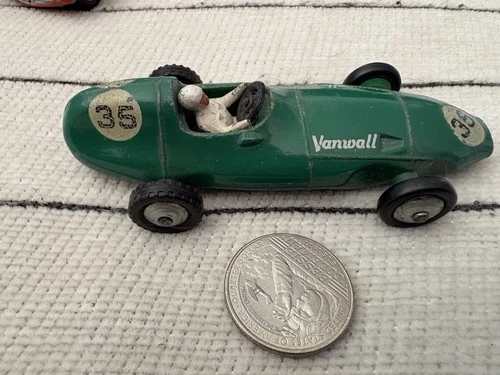 Vintage Dinky Toys, Vanwall 239 Racing car# 35 Green, made in England, used