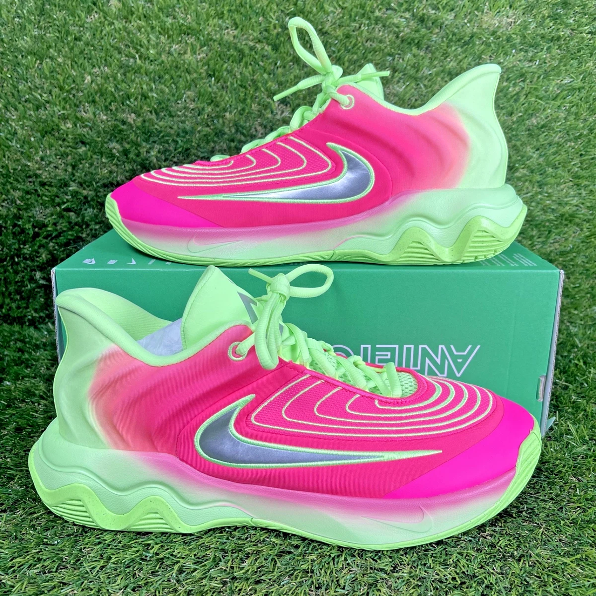 Nike Giannis Immortality 4 Lime Blast Hyper Pink FQ3680-303 Men\'s Size 11 New Nike Giannis Immortality 4 Basketball Shoes (FQ3680-303  main image 2