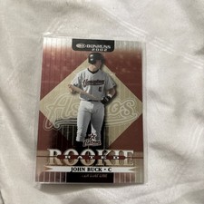 2002 Donruss Rated Rookie Career Stat Line John Buck s/n 24/271 Card #197 Astros. rookie card picture