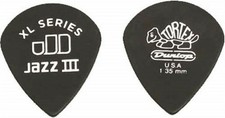 Dunlop Tortex Black Jazz III Xl Player's Pack, 1.35mm, 12 picks