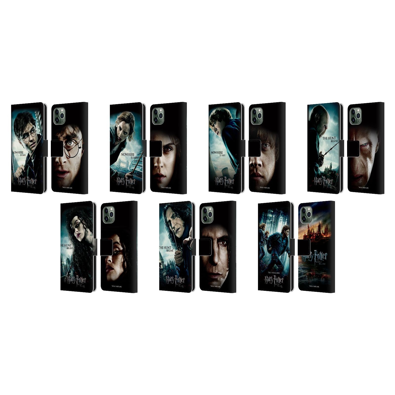 HARRY POTTER RELIQUIAS MORTALES VII FUNDA DE LIBRO CUERO PARA APPLE iPHONE