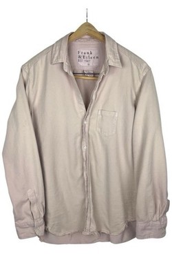 Frank & Eileen Eileen Woven Shirt Womens XL Peach Barry Streetwear Button-Up