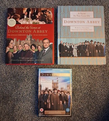 2 Downton Abbey Books: A Year In The Life Of/ Behind The Scenes & DVD Series 1