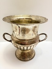 Vintage Leonard Silver Plate Trophy Urn Champagne Wine Ice Bucket Vase 10"