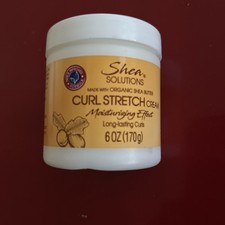 Shea Solutions Curl Stretch Cream Strengthens Organic Shea Butter 6oz Each New