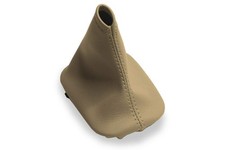 Fits PVC Leather Manual Shift Boot Cover Beige Compatible with BMW E28 1982-1...