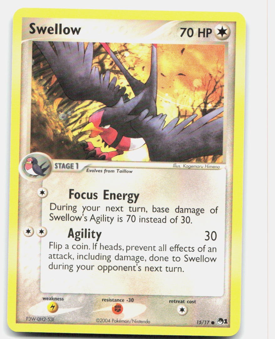 POP Series 1 Swellow NM Common Pokemon Tcg Card