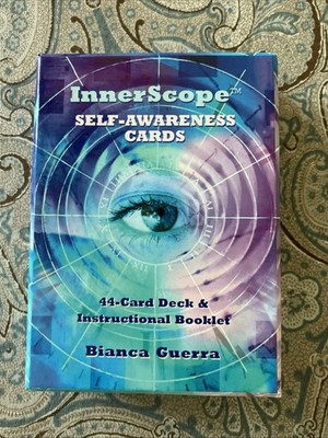 InnerScope : Self-Awareness Cards by Bianca Guerra 44 Cards Instructions Box Set