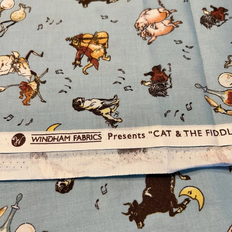 Windham Fabrics Cat & The Fiddle Whistler Studios 1 YD Cotton Quilt Craft 51094 - Image 4 of 4