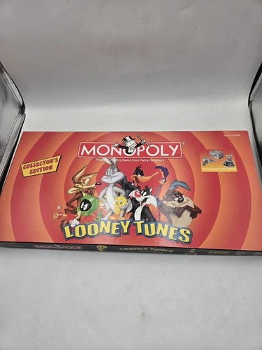 Vintage 2003 Monopoly Looney Tunes Collector's Edition Hasbro 100% Complete