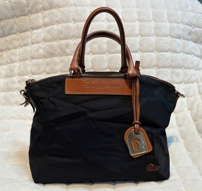 Dooney & Bourke Black Nylon Leather Trim Backpack Braided Handle Duck Logo Tag Dooney & Bourke Black Nylon Leather Trim | Mercari main image 3