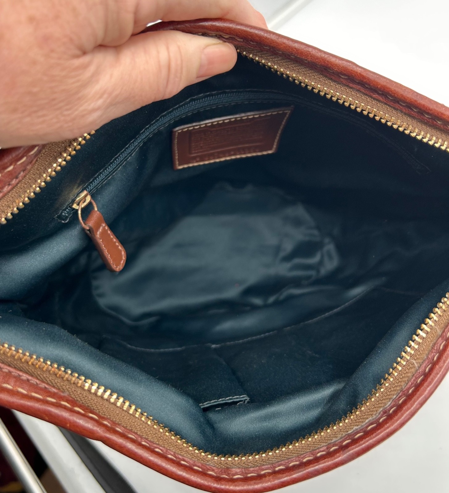 Auth COACH Patchwork Bleecker Legacy Leather Duff… - image 8