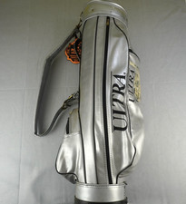 Vintage Wilson Staff Ultra Demo Set Silver 3-way Cart Bag Professional USA Made