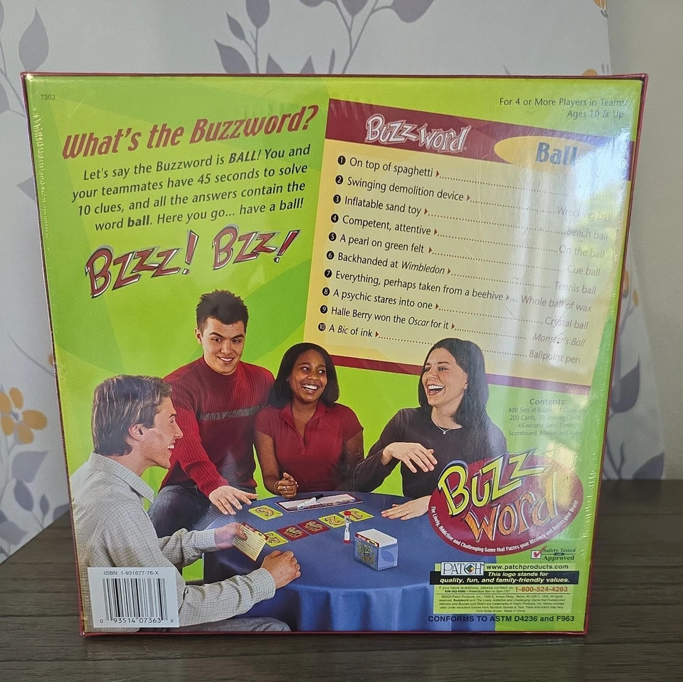Buzz Word Board Game #7363 Ages 10 to Adult New Factory Sealed  - Image 2 of 4