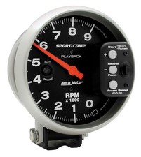 Auto Meter 5in Sc 9000 Rpm Playback Tach Auto Meter 5in Sc 9000 Rpm Playback Tach