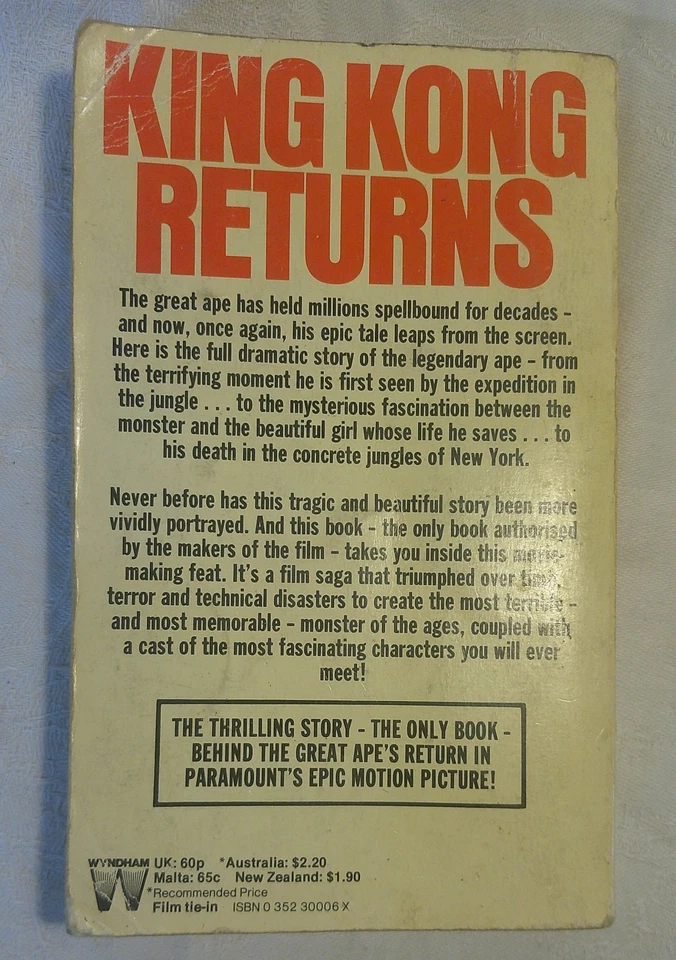 Vintage 1975 PB The Creation of Dino De Laurentiis King Kong Bruce Bahrenburg - Image 4 of 4