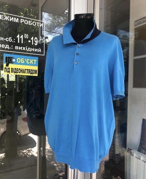 Men Johnstons of Elgin T-shirt Blue 40 /L / 48