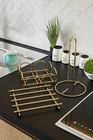 Bino Gold509-kitchen roller holder + pot trivet + napkin holder - set of 3