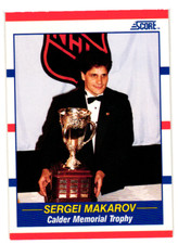 1990-91 Score Hockey Card Sergei Makarov Calgary Flames #362      