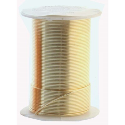 BeadSmith Tarnish Resistant Gold HALF Hard 20 Gauge Wrapping Wire 15 Yard Spool