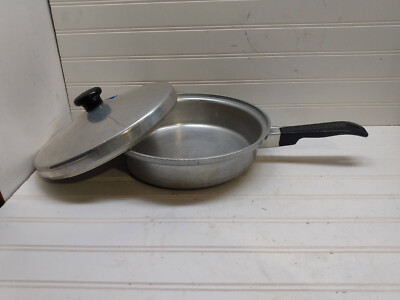 KitchenCraft Aluminum 10'' Kitchen Craft Skillet 2.5Qt Saute Pan Warmer & Lid