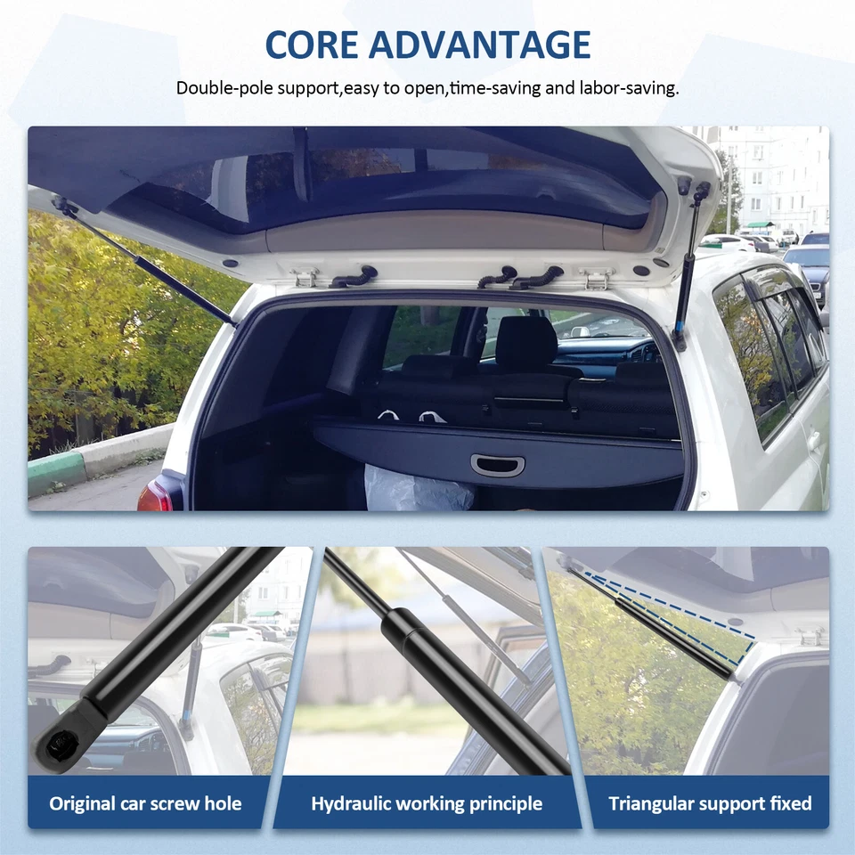 For 2007-2015 Audi Q7 Qty 2 Rear Liftgate Hatch Tailgate Lift Support Struts - Image 3 of 4