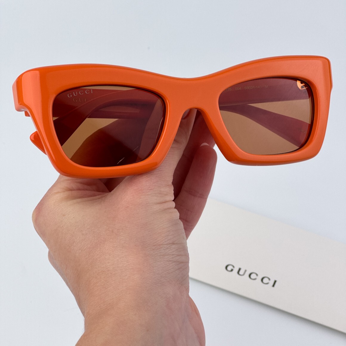 NEW GUCCI SUNGLASSES ORANGE WOMEN EYEWEAR GUCCI GG1773S 004 Gucci GG1773S women Orange Cat Eye Sunglasses – Otticanet USA main image 2