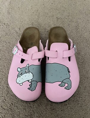 Super Rare And Cute!And unique Birkenstock Biros Hippo Shoes! Girl Or Wm 