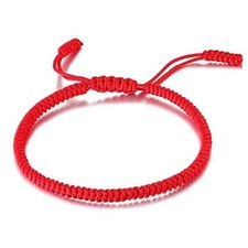 Lucky Bracelet Bracelet For Protection Hand Braided Rope Thread, Surfer Red