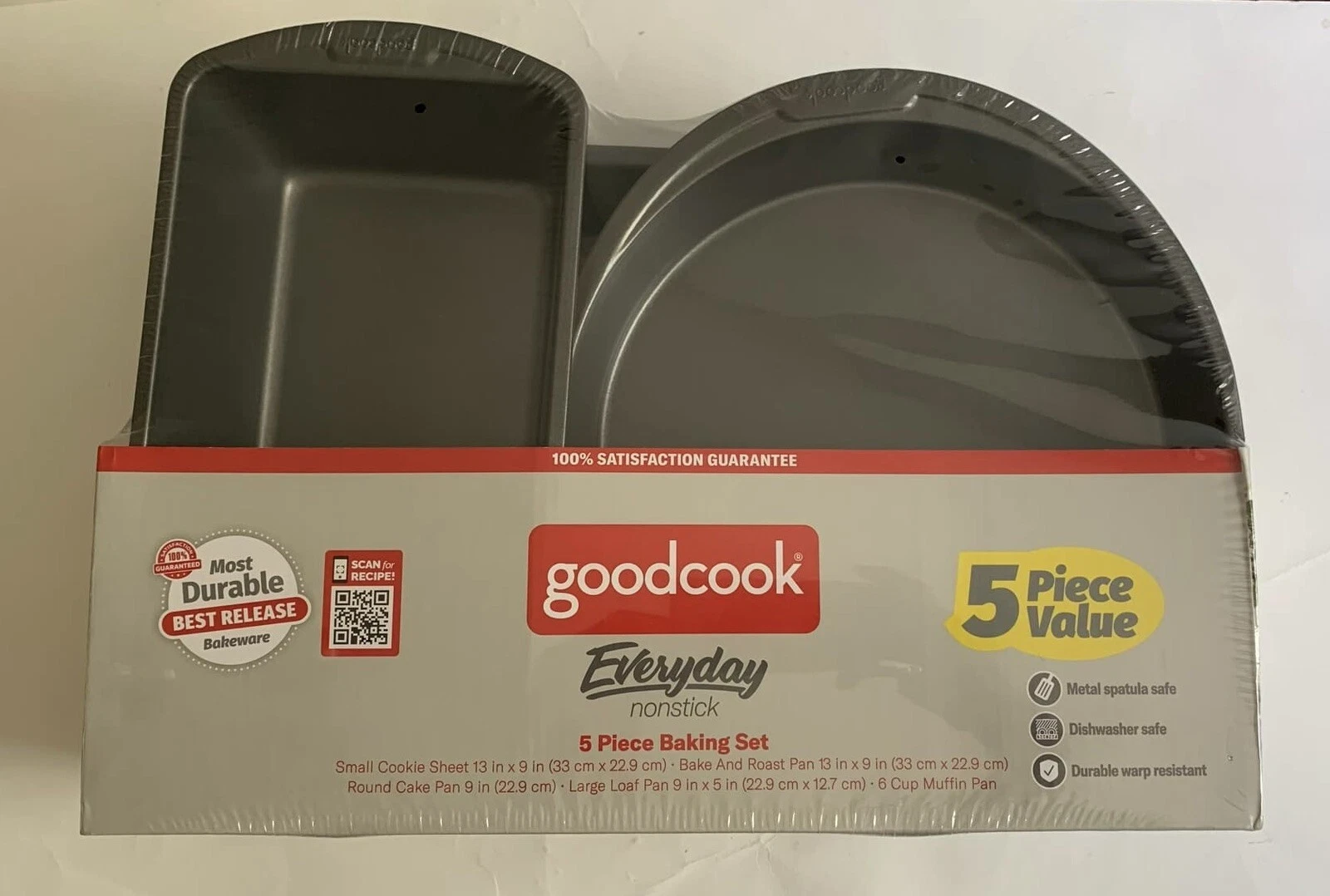 New Goodcock Premium Nonstick Bakeware Set 5 Pieces