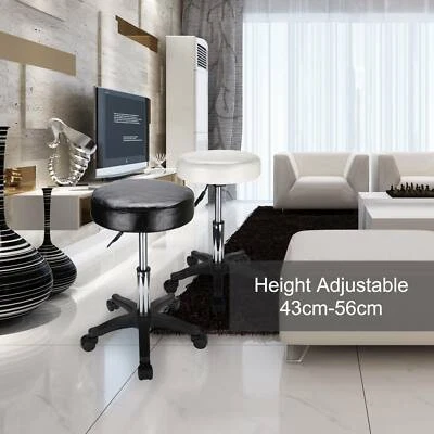 Round Swivel Office Clinic Massage Salon Barber Hairdressing Wheels Chair Stool