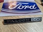 <!--F#f_0-->FORD XT GENUINE FALCON 500 Glovebox Badge Chrome for XY XR Falcon 351 GT GS V8<!--F/-->