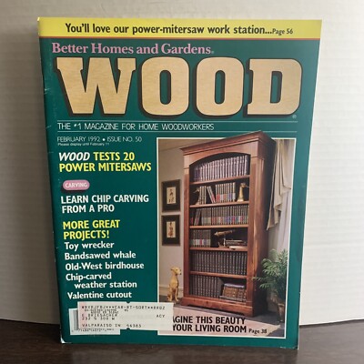 Wood Magazine February 1992 20 Power Miter Saws Put To The Test Plus More!