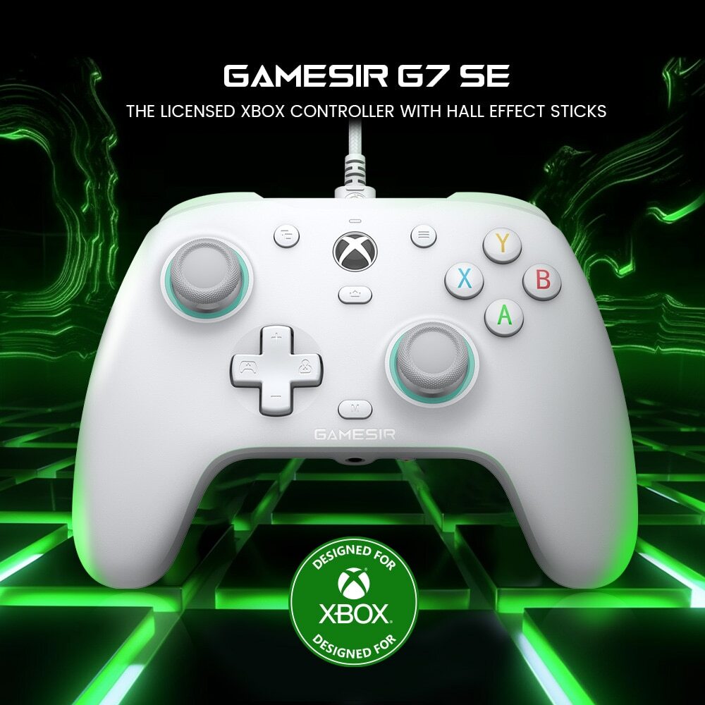 GameSir G7 SE controle xbox one pc xbox serie s Controlador de jogos com  fio, gamepad para Xbox Series X, série S, Xbox One, 100% original, novo