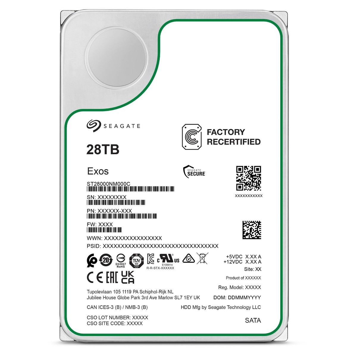 Seagate Exos HDD 28TB ST28000NM000C (Recertified) | eBay