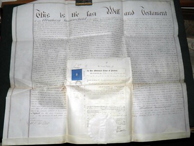 1873 Buckingham Original Nachlass Wird Von Abraham Summerfield + Umsatz