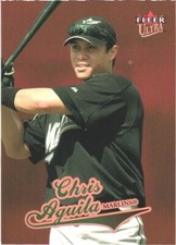 2004 Ultra #360 Chris Aguila  Florida Marlins  Rookie Card. rookie card picture