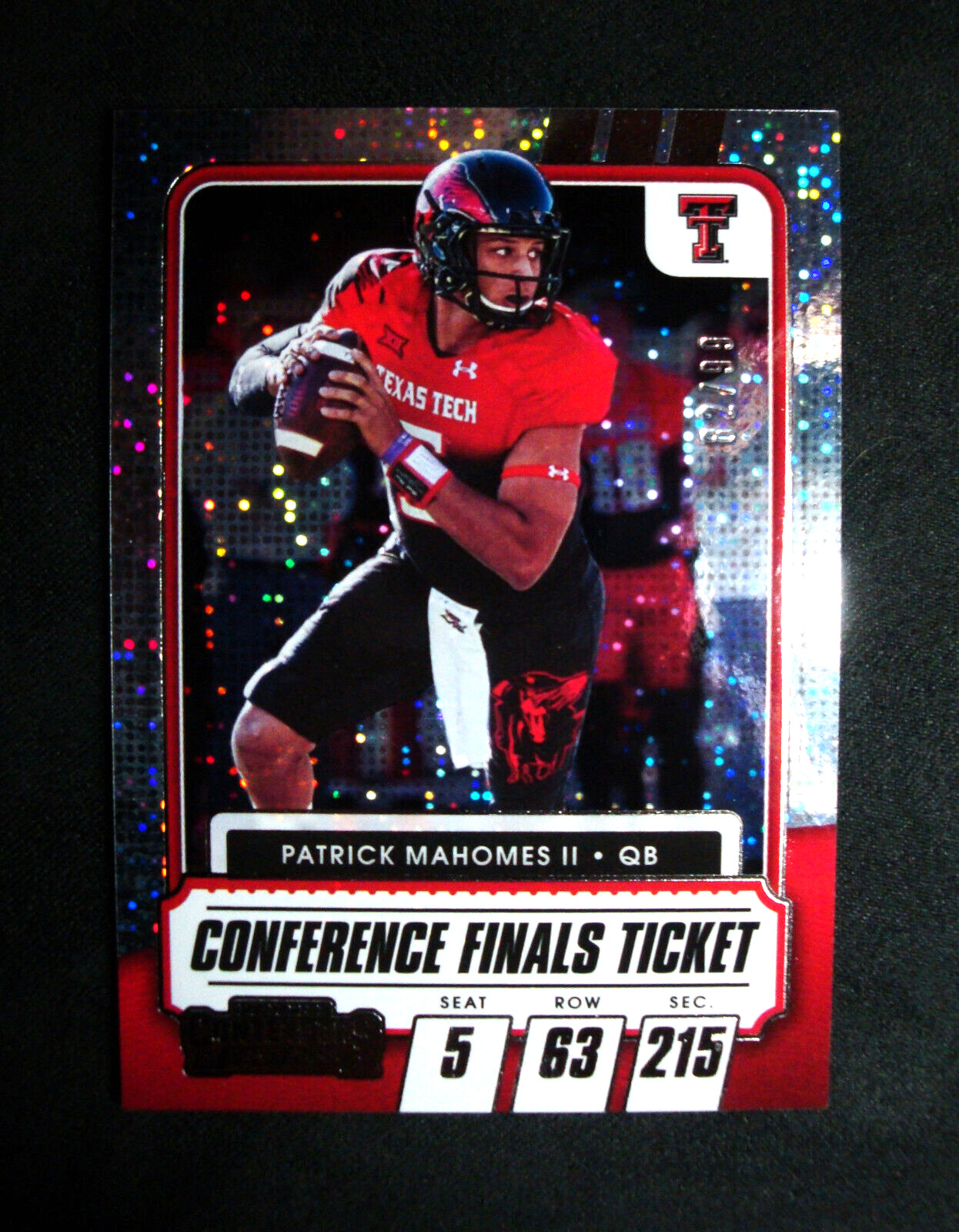 Patrick Mahomes - 2021 Contenders DP-No. 1 Conference Finals Ticket Dots - 82/99