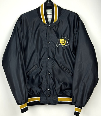 Vintage DeLong University of Colorado Buffalos College Jacket Adult Large  90s