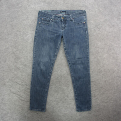 Bu from Malibu Jeans Women's 7/8 Blue Medium Wash Skinny Jeans