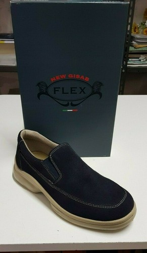 NEW GISAB Mocassino sportivo Made in Italy Camoscio Blu. Leggero e pratico  n° 40 | eBay